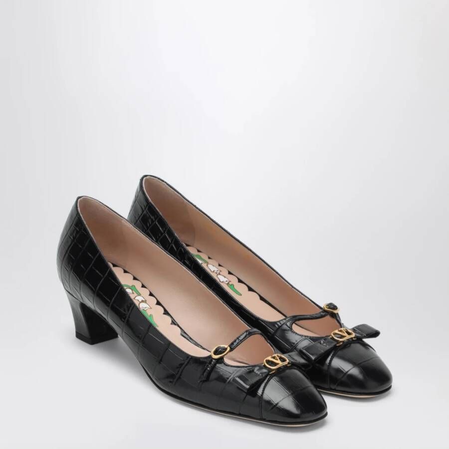 Valentino Garavani Bowow Medium Hakken Black Dames