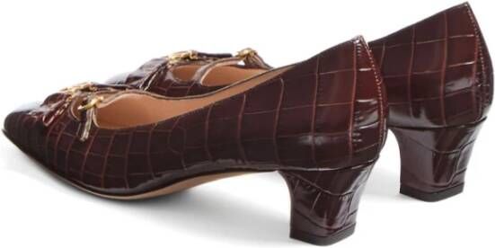 Valentino Garavani Bowow Pump met Hak Brown Dames