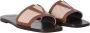 Valentino Garavani Bruine leren sandalen met VLogo-detail Brown Dames - Thumbnail 5