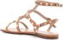 Valentino Garavani Bruine Rockstud Sandalen Italië Ontwerp Beige Dames - Thumbnail 2