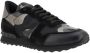 Valentino Garavani Camouflage Leren Sneakers met Geribbelde Zool Black Heren - Thumbnail 3