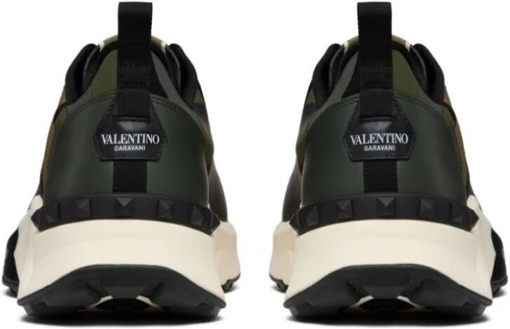 Valentino Garavani Camouflage Rockstud Platte Schoenen Multicolor Heren