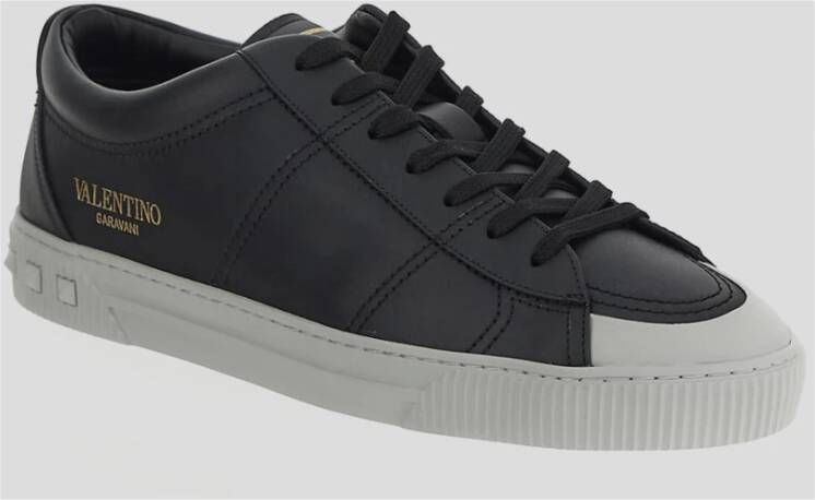 Valentino Garavani Cityplanet Leren Sneaker Black Heren