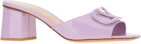 Valentino Garavani Comfortabele Pantoffels voor Thuis Purple Dames