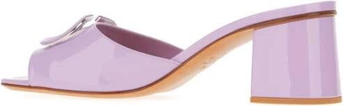 Valentino Garavani Comfortabele Pantoffels voor Thuis Purple Dames