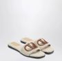 Valentino Garavani Cut-Out Logo Sandalen Beige Dames - Thumbnail 3