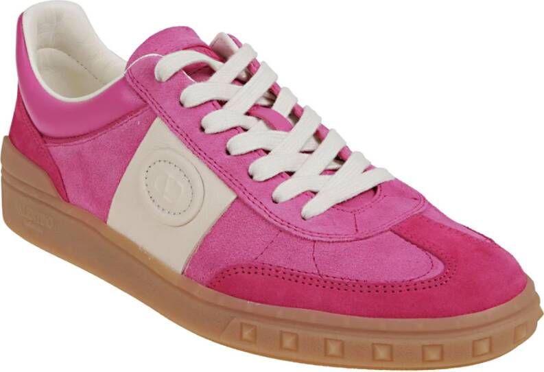 Valentino Garavani Cyclamin Pink Glace Sneaker Upvillage Pink Dames