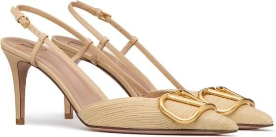 Valentino Garavani Elegant Slingback Pumps Beige Dames