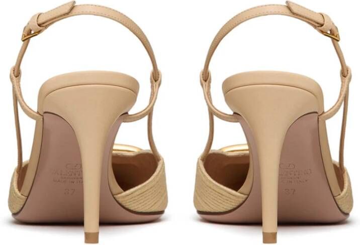 Valentino Garavani Elegant Slingback Pumps Beige Dames