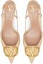 Valentino Garavani Elegant Slingback Pumps Beige Dames - Thumbnail 4