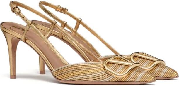 Valentino Garavani Elegant Slingback Pumps Beige Dames