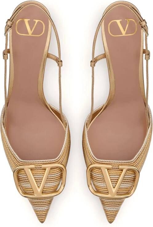 Valentino Garavani Elegant Slingback Pumps Beige Dames