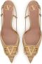 Valentino Garavani Elegant Slingback Pumps Beige Dames - Thumbnail 4