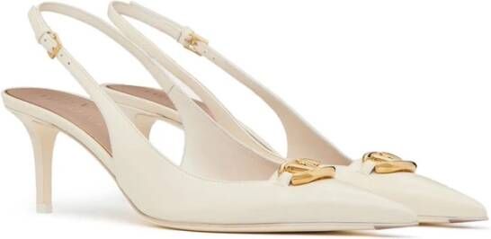 Valentino Garavani Elegant Slingback Pumps Beige Dames