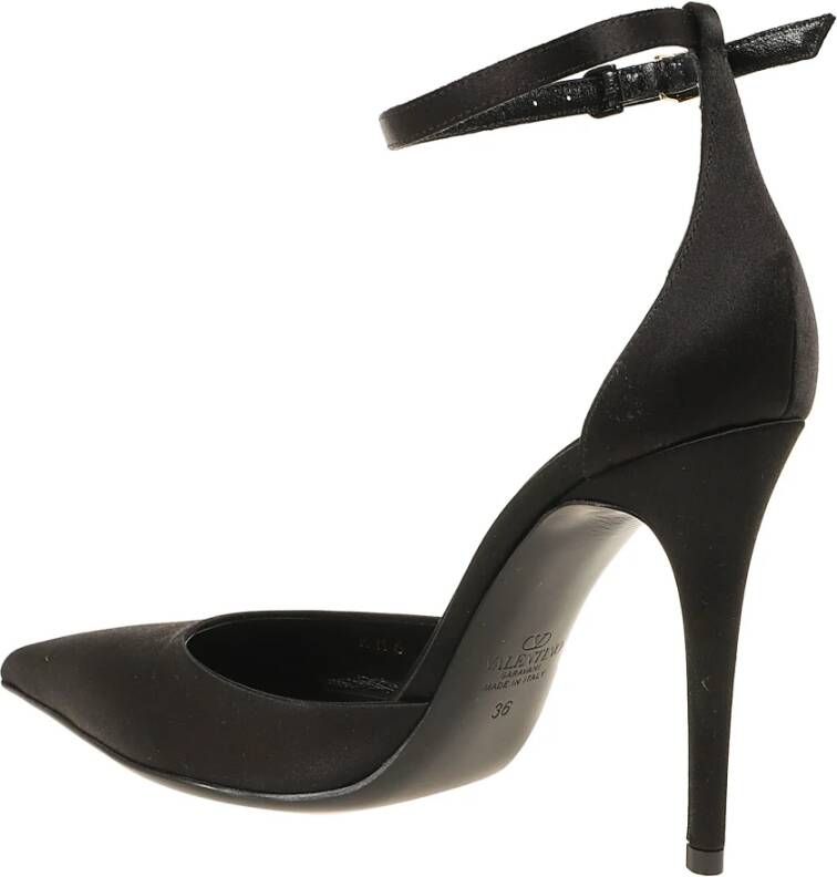 Valentino Garavani Elegante Eveninglam Enkelband Schoenen Black Dames