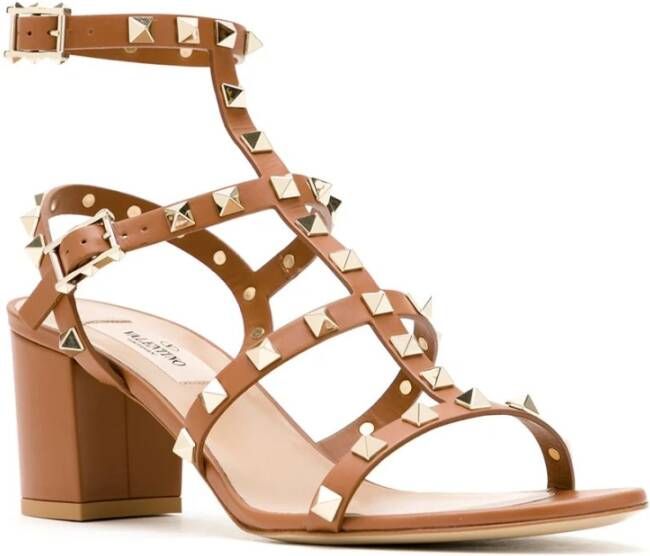 Valentino Garavani Elegante Sandalen voor Vrouwen Brown Dames