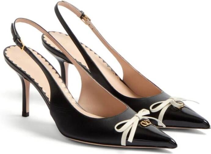 Valentino Garavani Elegante Slingback Hakken Black Dames