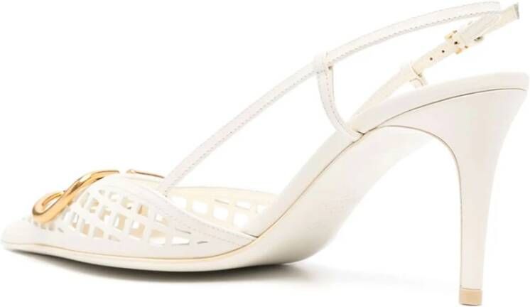 Valentino Garavani Elegante Slingback Pumps Beige Dames