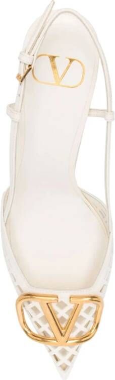 Valentino Garavani Elegante Slingback Pumps Beige Dames