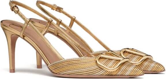 Valentino Garavani Elegante Slingback Pumps Beige Dames