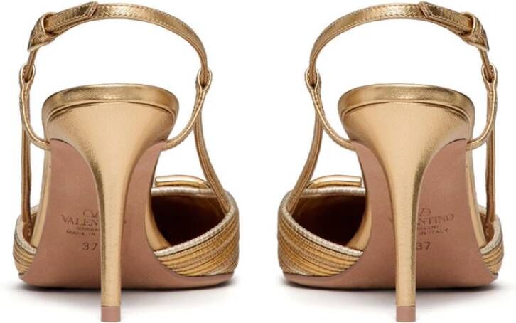 Valentino Garavani Elegante Slingback Pumps Beige Dames