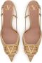 Valentino Garavani Elegante Slingback Pumps Beige Dames - Thumbnail 4