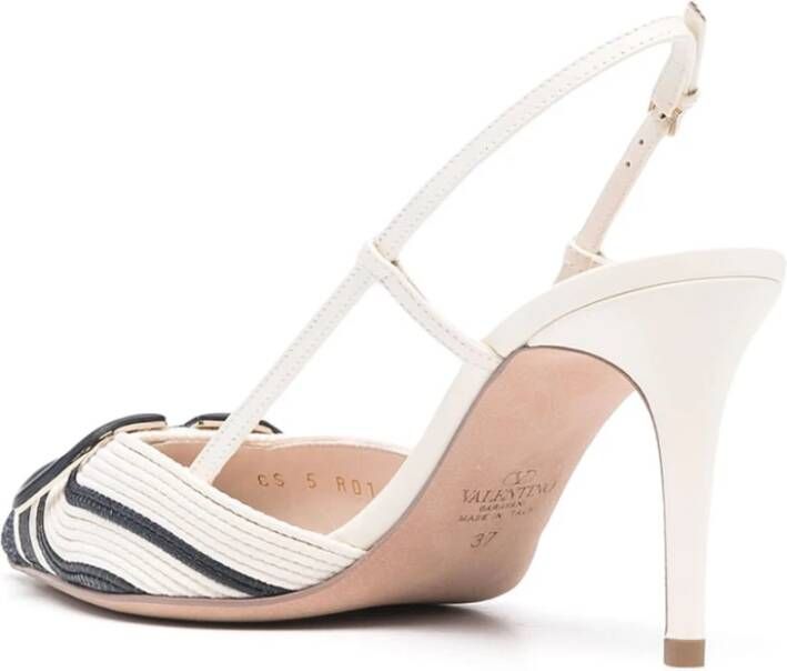 Valentino Garavani Elegante Slingback Sandalen Beige Dames