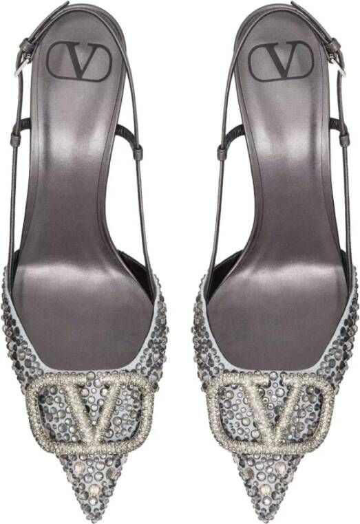 Valentino Garavani Elegante Slingback Sandalen Gray Dames