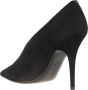 Valentino Garavani Elegante Suède en Leren Pumps Black Dames - Thumbnail 2