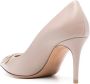 Valentino Garavani Elegante Zwarte Leren Pumps Brown Dames - Thumbnail 2