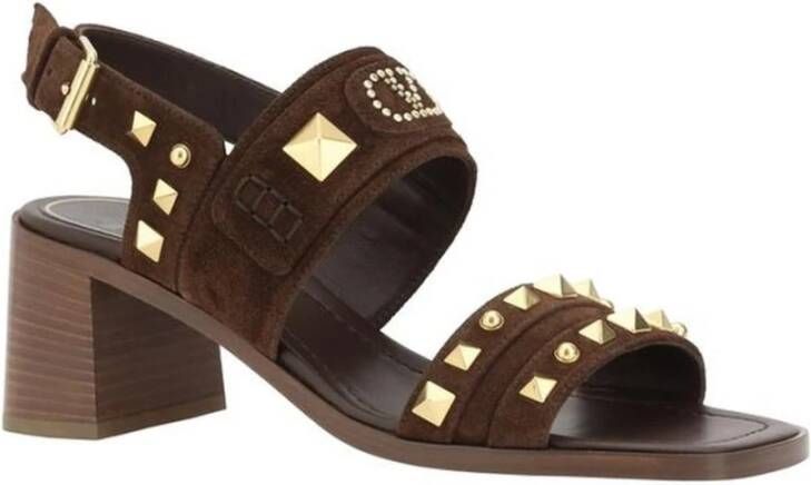 Valentino Garavani Flat Sandals Brown Dames