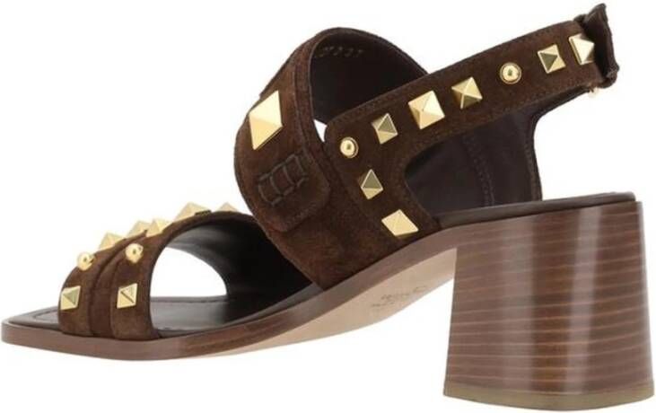 Valentino Garavani Flat Sandals Brown Dames