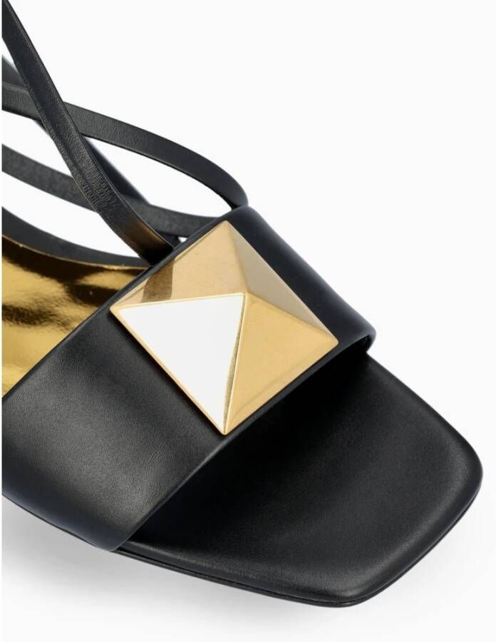 Valentino Garavani Flat Sandals Zwart Dames