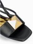 Valentino Garavani Leren sandalen voor warm weer Zwart Dames - Thumbnail 4