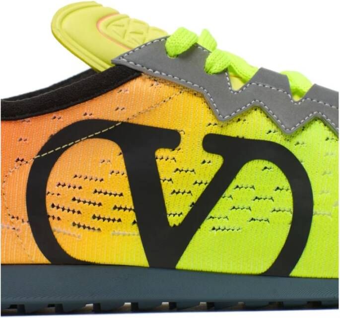 Valentino Garavani Gebreide Lage V-Logo Sneakers Multicolor Heren