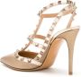 Valentino Garavani Goudkleurige Rockstud Platte Schoenen Beige Dames - Thumbnail 3