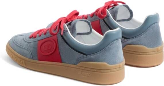 Valentino Garavani Grijze Sneakers met Color-Block Design Gray Heren