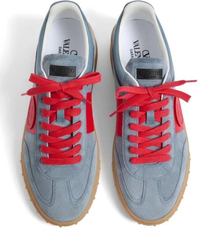 Valentino Garavani Grijze Sneakers met Color-Block Design Gray Heren