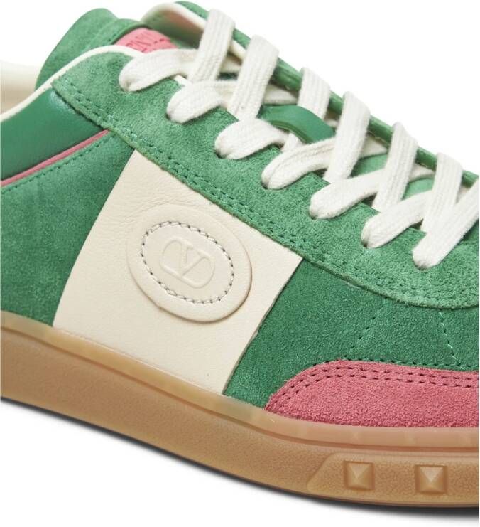 Valentino Garavani Groene Suède Veterschoenen Multicolor Dames