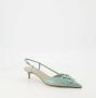 Valentino Garavani Groene VLogo Leren Pumps Green Dames - Thumbnail 2