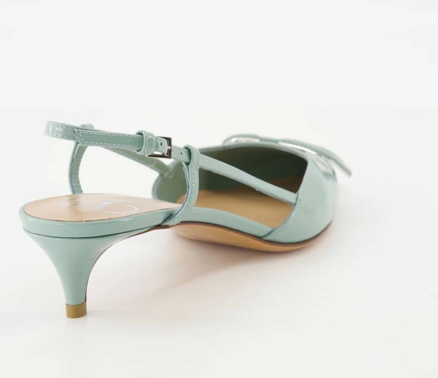 Valentino Garavani Groene VLogo Leren Pumps Green Dames