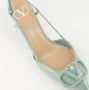 Valentino Garavani Groene VLogo Leren Pumps Green Dames - Thumbnail 5