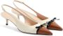 Valentino Garavani Hak Slingback in Ivoor en Tabak White Dames - Thumbnail 4