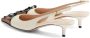 Valentino Garavani Hak Slingback in Ivoor en Tabak White Dames - Thumbnail 5