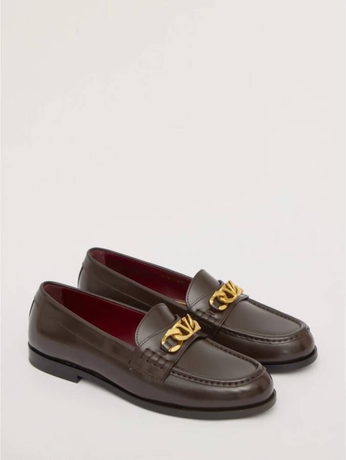 Valentino Garavani Heren Schoenen Loafer Bruin Aw22 Brown Heren