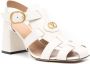 Valentino Garavani Ivoor Gespband Hoge Hak Sandalen Beige Dames - Thumbnail 3