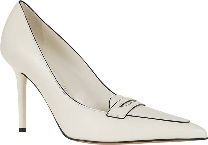 Valentino Garavani Ivory Nero Loafer Pump White Dames