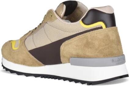 Valentino Garavani Kameel Suède VLogo Pace Sneakers Brown Heren