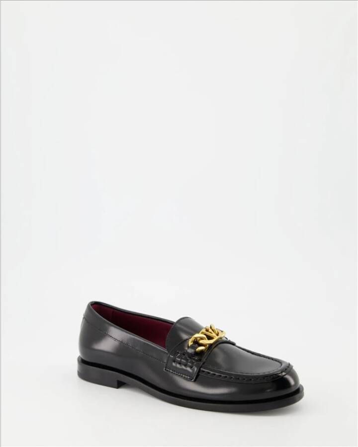 Valentino Garavani Ketting Mocassins met VLogo Detail Black Dames