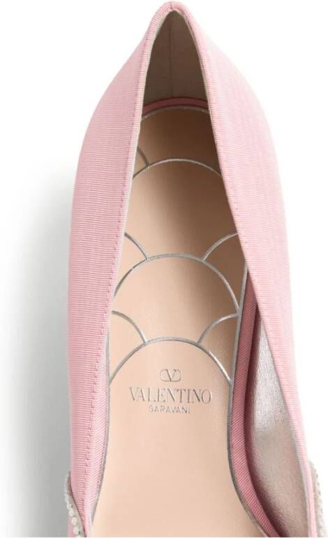 Valentino Garavani Kristal Gesp Roze Hakken Pink Dames